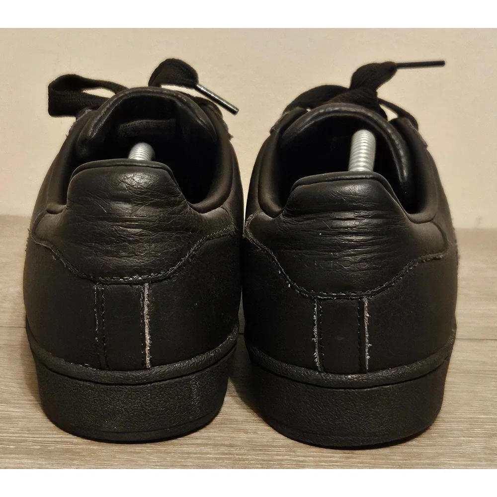 Adidas Originals Superstar 80s Velvet Black Leather Sneakers CG6011 Size 7